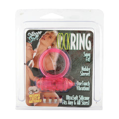 VIBRATING COCKRING SILICONE PINK