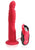 FF ELITE VIBRATING 8" DILDO RED