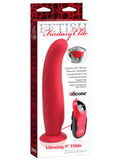 FF ELITE VIBRATING 9" DILDO RED