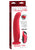 FF ELITE VIBRATING 9" DILDO RED