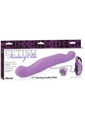 FF ELITE 13" VIBR.DOUBLE DILDO PURP