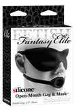 FF ELITE OPEN MOUTH GAG&MASK S BL