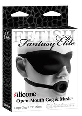 FF ELITE OPEN MOUTH GAG&MASK L BLAC