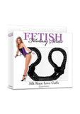 FF SILK ROPE LOVE CUFFS BLACK