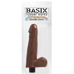 BASIX 7.5" VIBRATING DONG FLESH