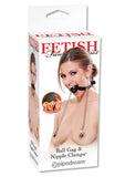 FF BALL GAG & NIPPLE CLAMP