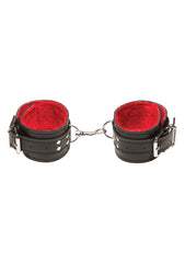 X-PLAY PASSION FUR ANCLE CUFFS RED