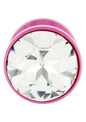 JEWELL BUTT PLUG ROUND PINK 30MM