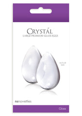 CRYSTAL LARGE GLASS EGGS CLEAR