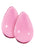 CRYSTAL LARGE GLASS EGGS PINK