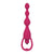 SILICONE VIBRATING BEADS PINK