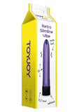 RETRO SLIMLINE VIBRATOR 20CM PURPLE