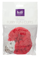 FURRY FUN CUFFS RED PLUSH