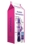 RABBIT SENSATION VIBR. REMOTE PURPL