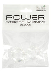 POWER STRETCHY RINGS CLEAR 2PCS