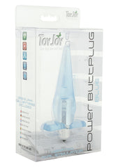 POWER BUTTPLUG CLEAR BLUE