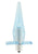 POWER BUTTPLUG CLEAR BLUE